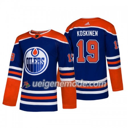 Herren Eishockey Edmonton Oilers Trikot Mikko Koskinen 19 Adidas Alternate 2018-19 Authentic